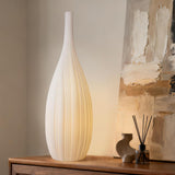 20.6" Modern Ceramic Table Lamp, Fully Dimmable Modern Bedside Lamps and Nightstand, White Transluce