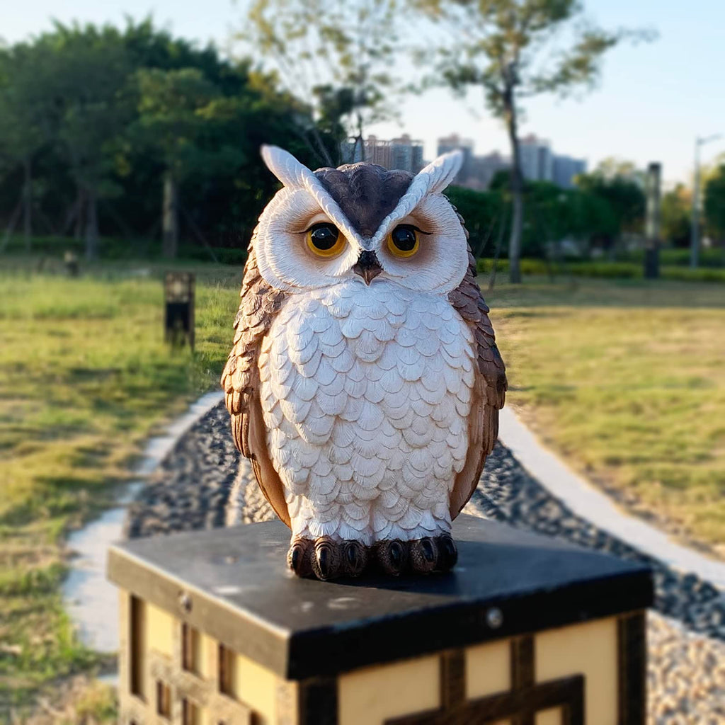 Owl Statue Garden Decor, 8.3 Inch