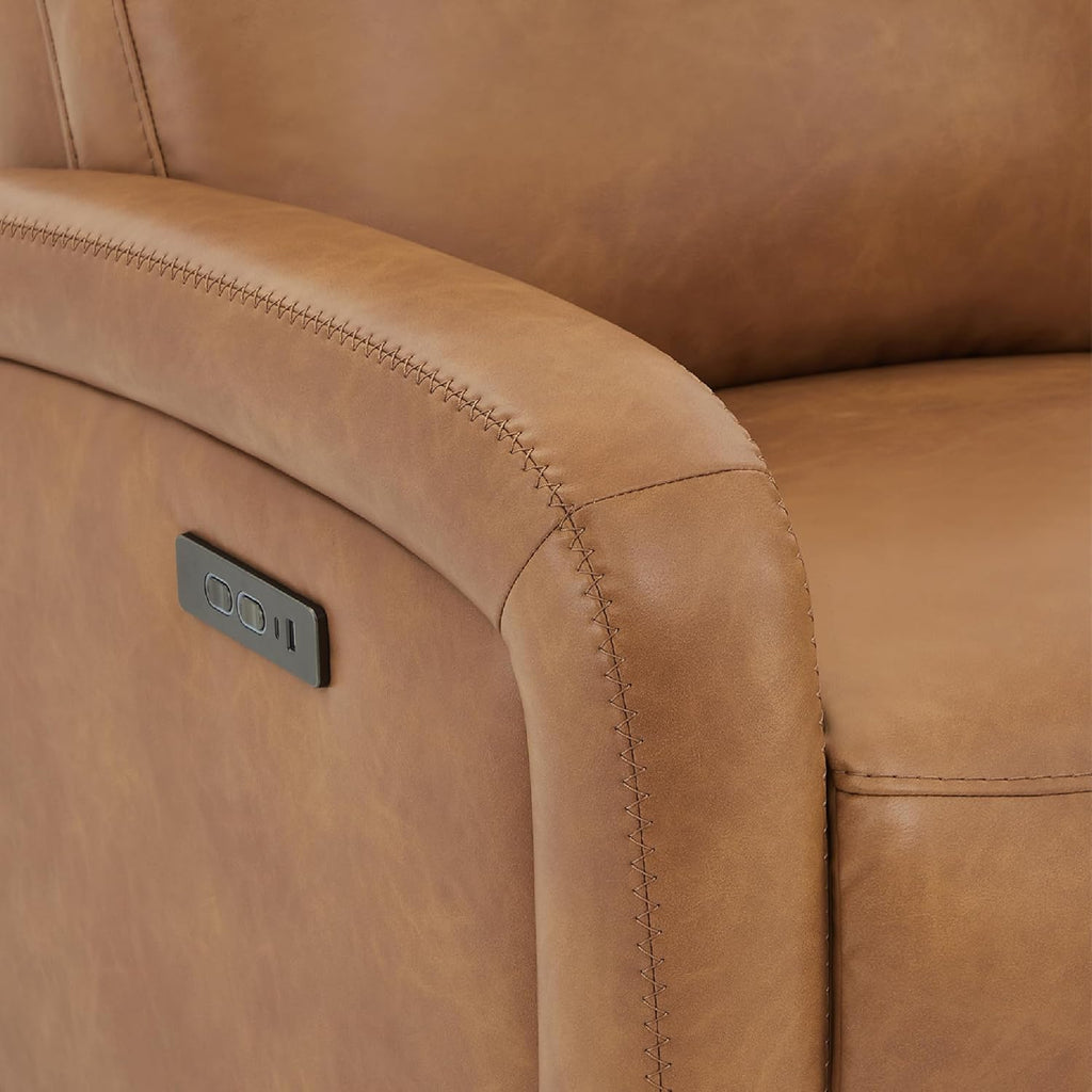 Zero Wall Recliners W Power Headrest, Power Recliner Chairs for Adults, Small Home Theater Seating Type-C Charger &