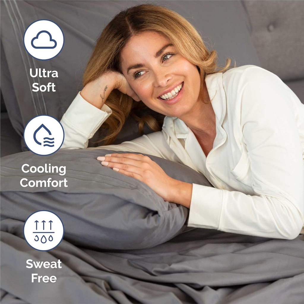 4 Piece Sheet Set - Comfy Breathable & Cooling Sheets - Hotel Luxury Bed Sheets for Women & Men - Deep Pockets