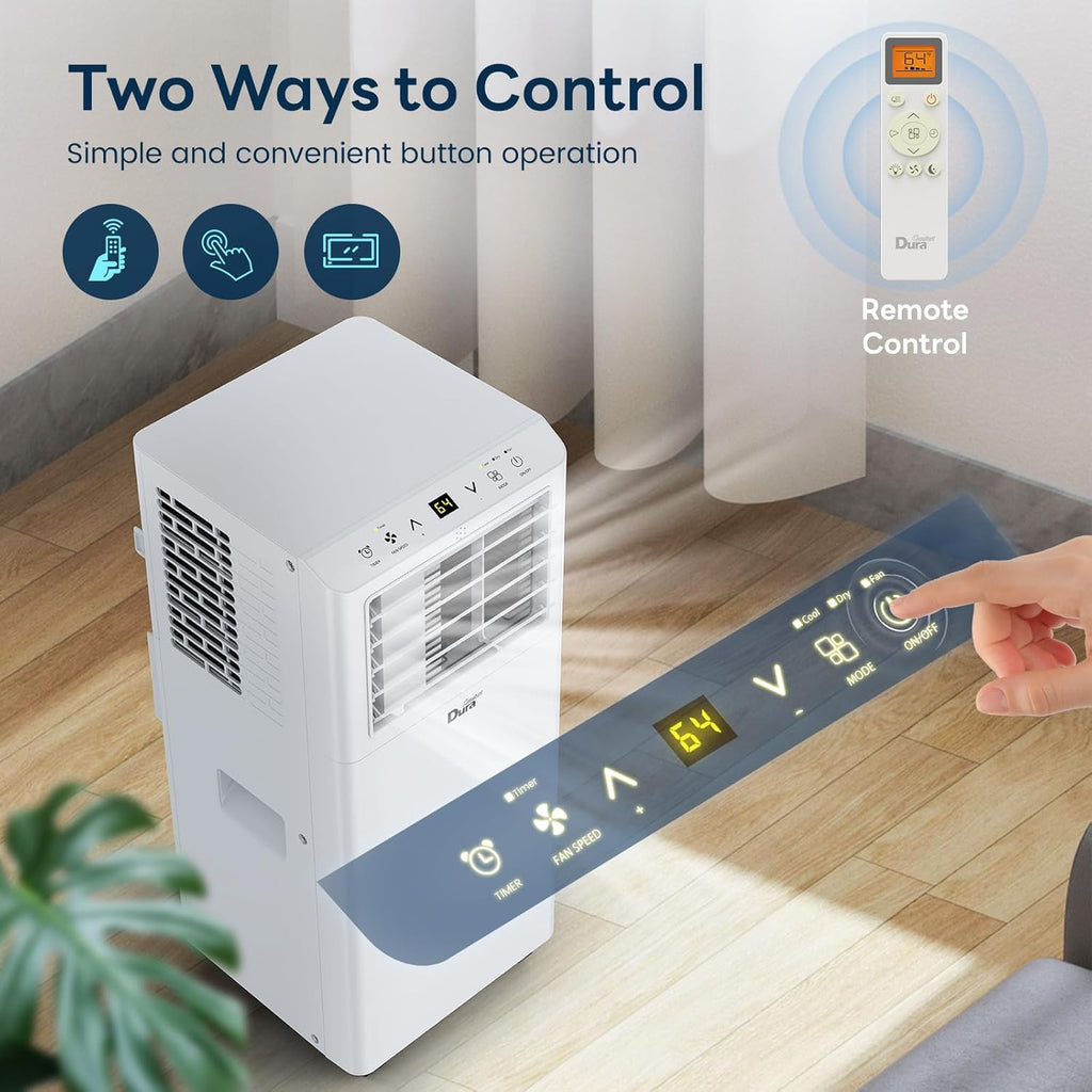 Portable Air Conditioners, 8,500 BTU(Ashrae) /5,100 BTU (SACC), Cooling,Dehumidifier,Fan Mode,Up to 200 Sq.Ft