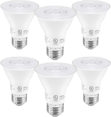 PAR20 LED Bulbs UL Listed, Dimmable Light Bulb, 7 Watt(50W Equivalent) Spotlight, E26 Base, 2700K Warm White Flood