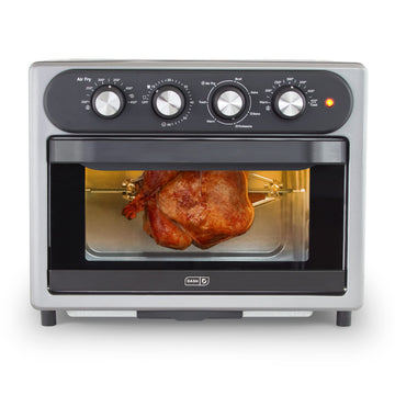 Chef Series 7 in 1 Convection Toaster Oven Cooker, Rotisserie + Electric Air Fryer with Non-stick Fry Basket, Baking