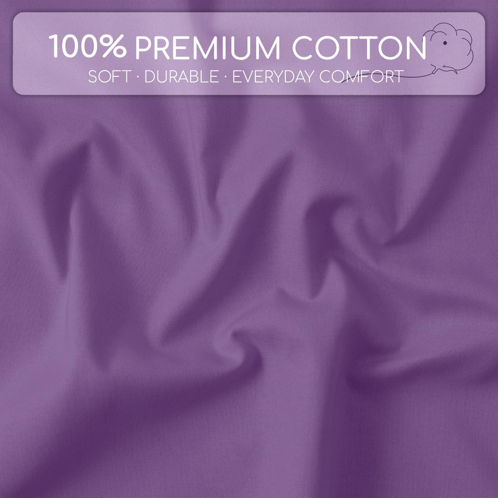 100% Natural Cotton Fabric by The Yard, 59 Inch Wide Medium Weight Soft Smooth Sewing Cloth, Breathable Embroidery