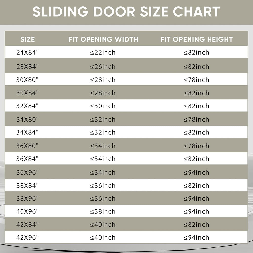 38in x 96in Glass Sliding Barn Door with 6.6ft Hardware kit, 3-Panel Black Aluminum Frame and Clear Tempered Glass