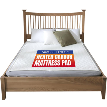 Heated Mattress Pad, Machine Washable, 5 Heating Settings, Auto 15-Hour Shut-Off, Dual Controllers, Radiation