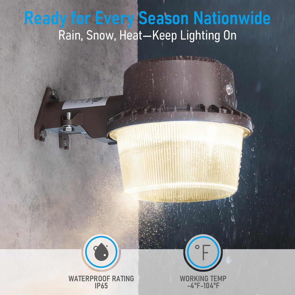 LED Barn Light Dusk to Dawn Area Lights Aluminum 3000K Bronze