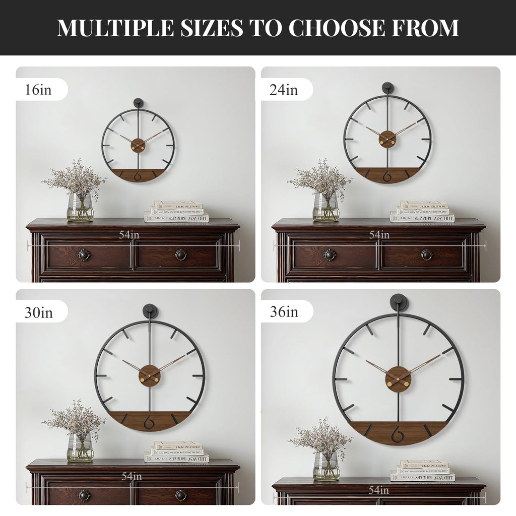 Large Wall Clock 30 Inch Modern Farmhouse Wall Clock