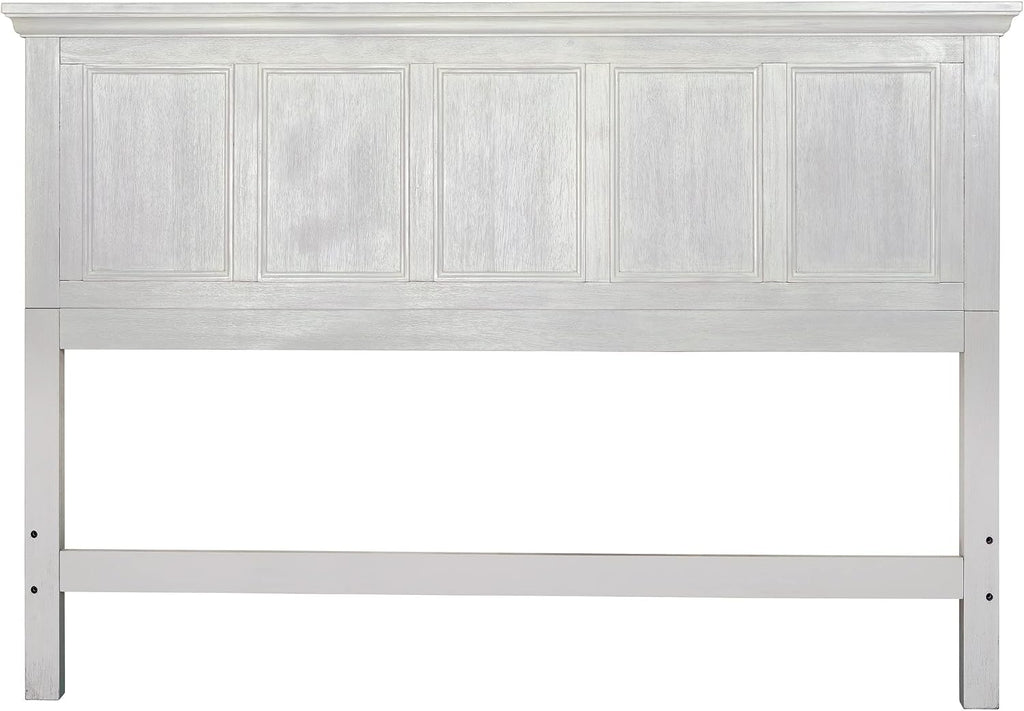 Farmhouse Basics King Headboard Only, Rustic White Finish