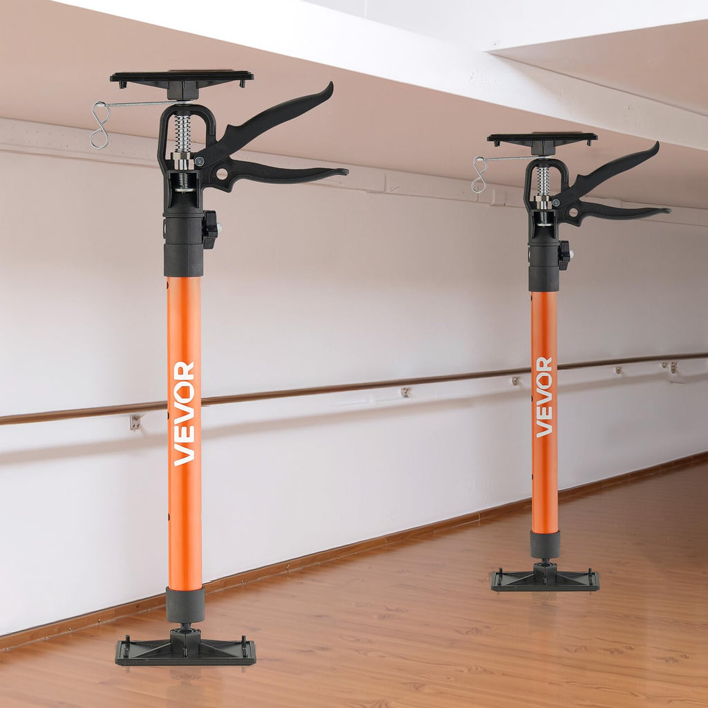 Cabinet Jack Support Pole, 2-Pack, 20.8-45.3 Inch Steel Telescopic Quick Support Rod, Adjustable 3rd Hand System up