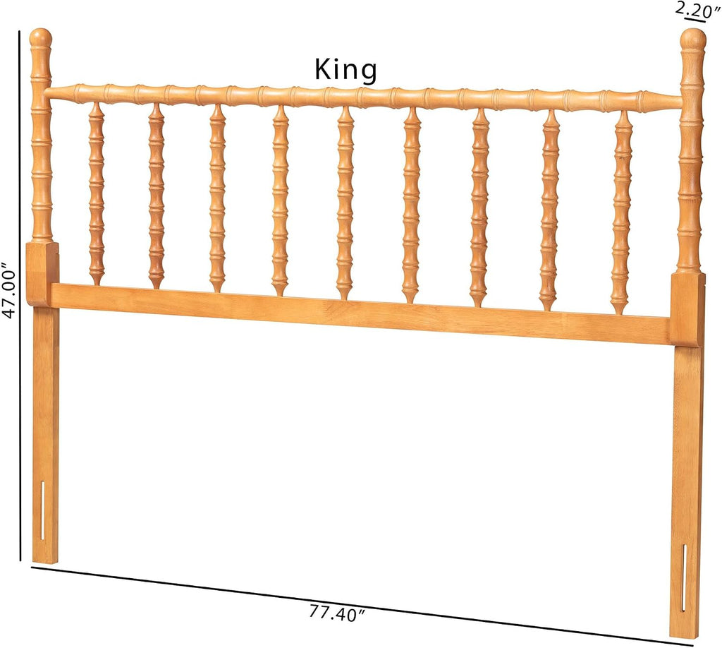 Headboard, King, Oak Brown