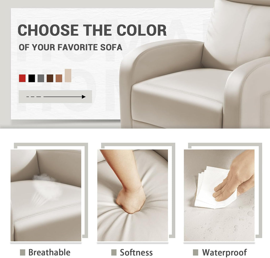Recliner Chair, Recliner Sofa for Adults, Recliners Home Theater Seating with Lumbar Support