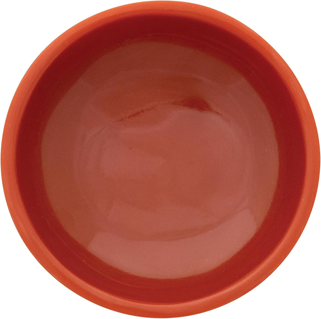 Round Resin Footed Bowl, Red