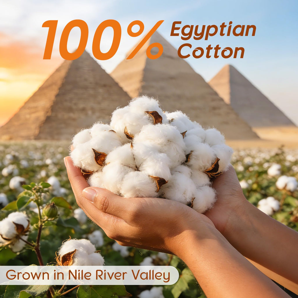 100% Egyptian Cotton Sheet Set 4 Pcs, 1200 TC, 16" Deep Pocket Sheet King