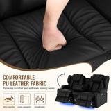 Power Recliner Loveseat for Living Room, Loveseat Sofa with Center Console, USB Type-C Port