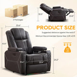 Homer Theater Seating Recliner, Power Recliner Chair with Adjustable Powered Headrest
