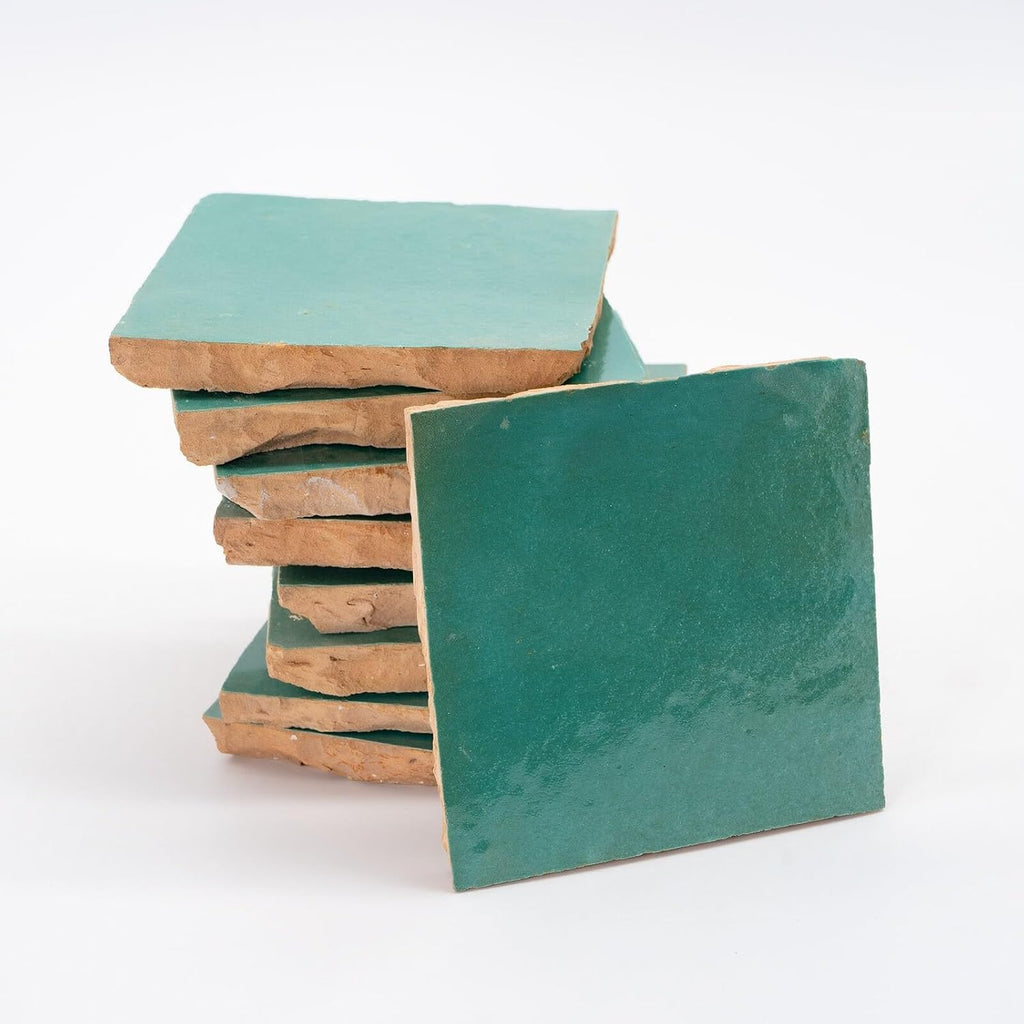Handmade 4x4-in. Solid Color Sage Green (MSC01-17) - Set of 48
