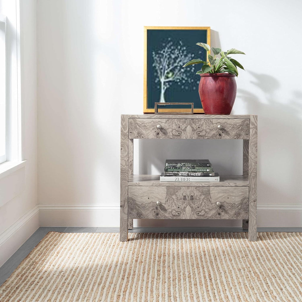 Area Rug 2x3 feet - Premium Wool and Jute Blend Handwoven Rugs - Natural Fiber Chunky Stripe Design 