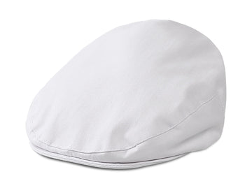 Infant White Driver Caps Vintage Boy Christening Hat
