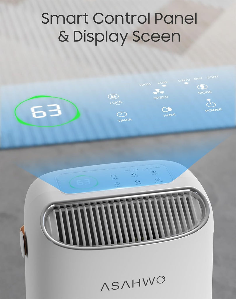 Dehumidifier for Basement,Home,Bathroom,Bedroom 45 pint/Day 4500 Sq ft Dehumidifiers with Drain Hose