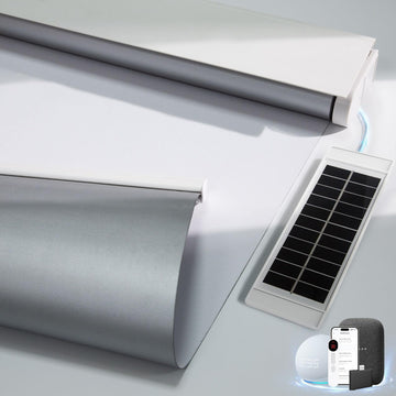 Motorized Blinds with Remote, Blackout Blinds with Solar Panel