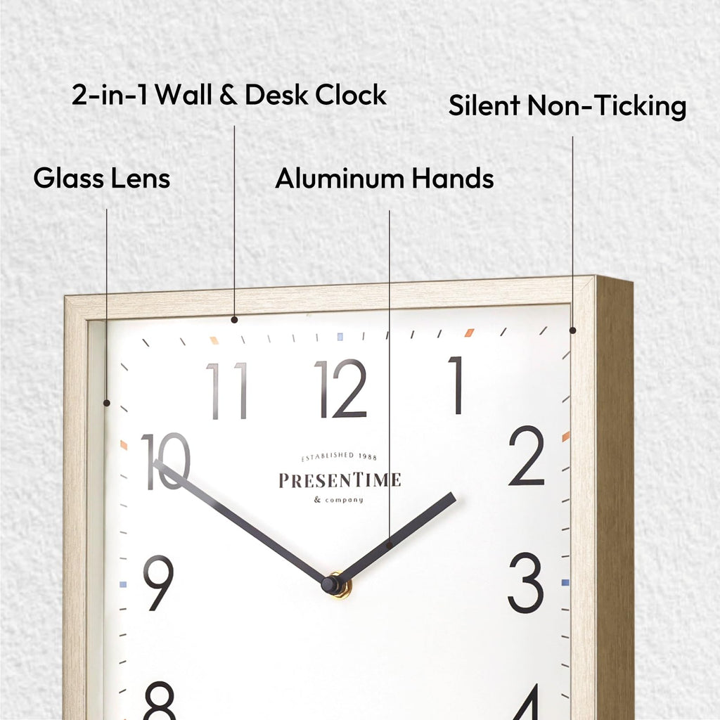 11" Retro Square Clock