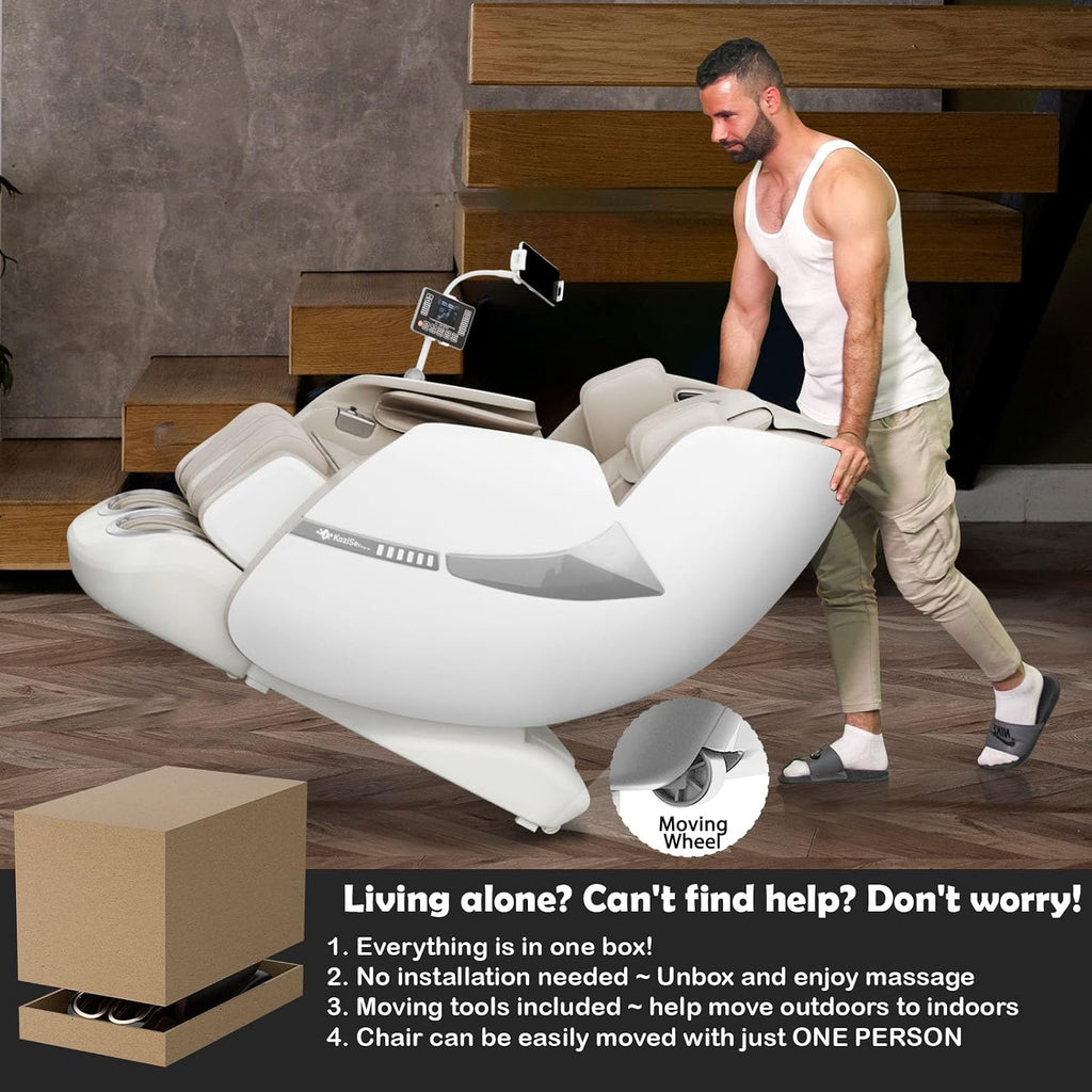 A18 Zero Gravity Full Body Massage Chair with Heat | Phone Holder, Bluetooth Speakers, 12 Auto Modes, 6 Manual Modes