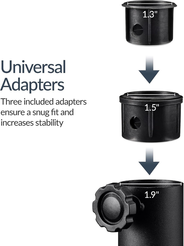 123lb Capacity Fillable Mobile Umbrella Base, Heavy Duty Market Stand Easy to move w/ 4 wheels - Dome Square Black