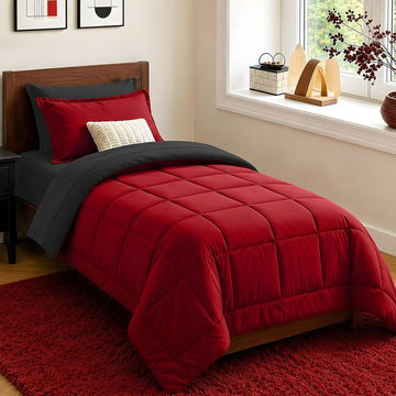 California King Comforter Set 7 Pieces, Soft Bed Set, Bed in a Bag - Set of 7