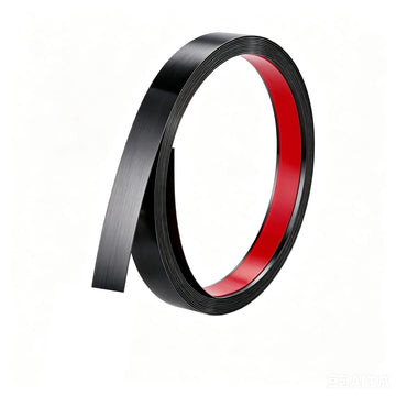 20FT Peel and Stick Metal Molding Trim,Brushed Black Stainless Steel Strip