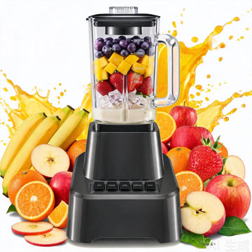 6.8 Cup Professional Blender for Smoothies, Full-Size Kitchen Blender with 850 Peak Watts & 54oz Large Glass Pitcher