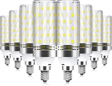 E12 LED Corn Bulb, 6000K Daylight White, 16W 1500LM LED Bulb, CRI80+, 120W Incandescent Equivalent, Non-Dimmable