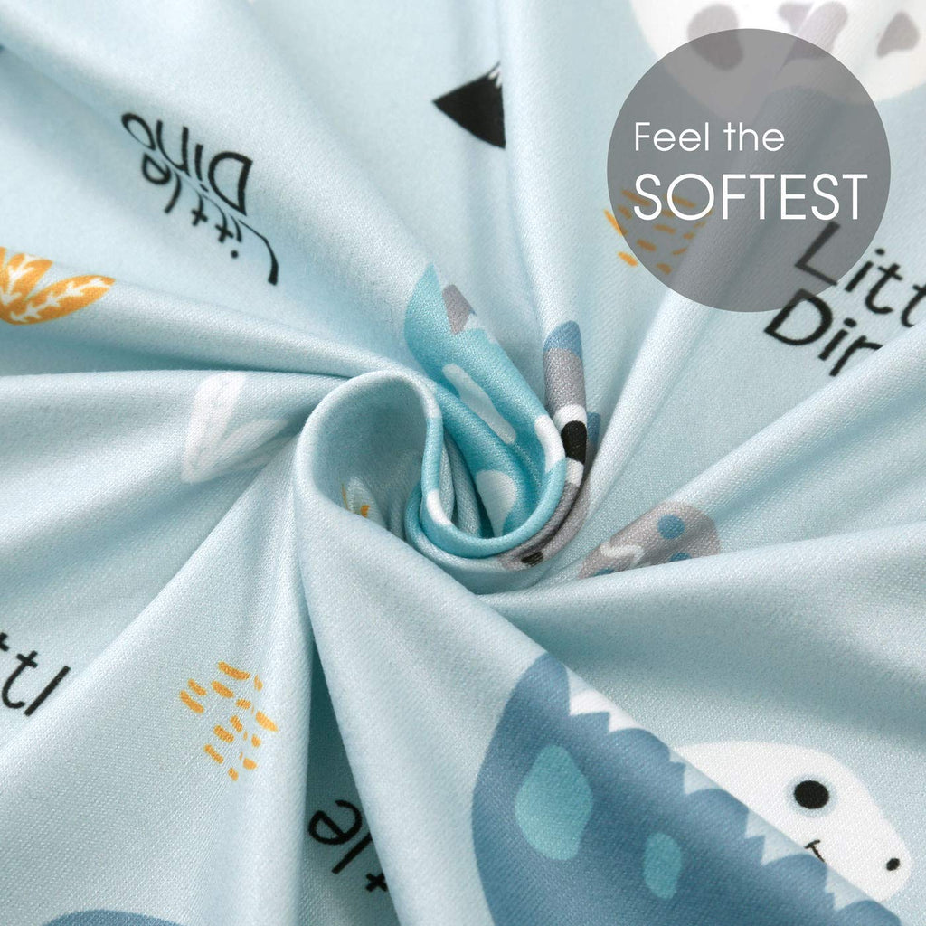 Stretchy Ultra Soft Jersey Knit Fitted Crib Sheets Set 2 Pack, Deep Pocket and Cozy Fits All Standard Crib Mattress