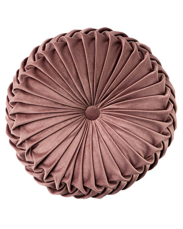 Throw Pillow for Couch Decorative 3D Pumpkin Round Velvet Cushion for Sofa Bed Chair Floor 15"X15", Brown