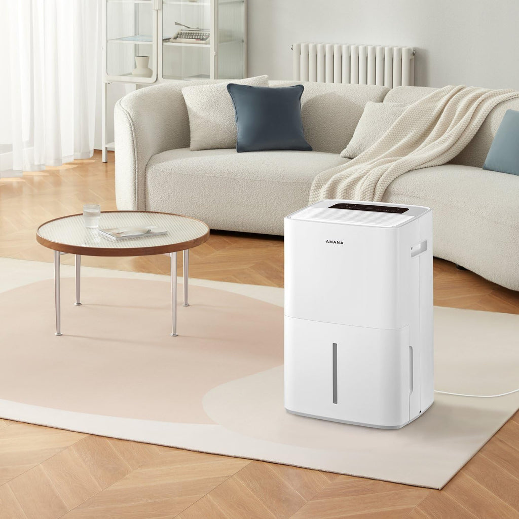 50-Pint Portable Dehumidifier with Pump for Basement, Garage, Living Room, Attic, 115V, with Auto-Shutoff and Timer
