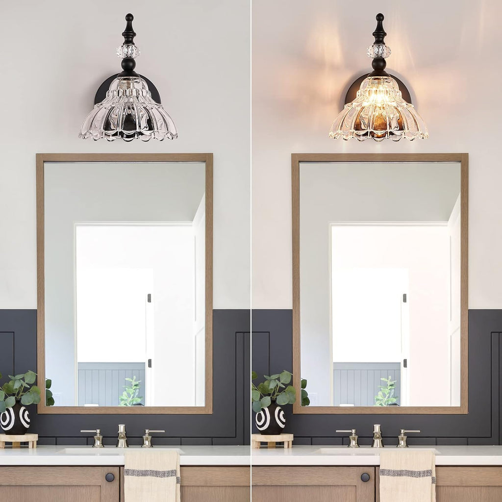 Bathroom Light Fixture Over Mirror Vanity Lighting Fixtures Matte Black Modern Wall Sconces Bathroom Hallway Living