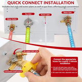 Tankless Water Heater Natural Gas, 4.74 GPM 18L Indoor Instant Hot Water Heater with Digital Fahrenheit Display
