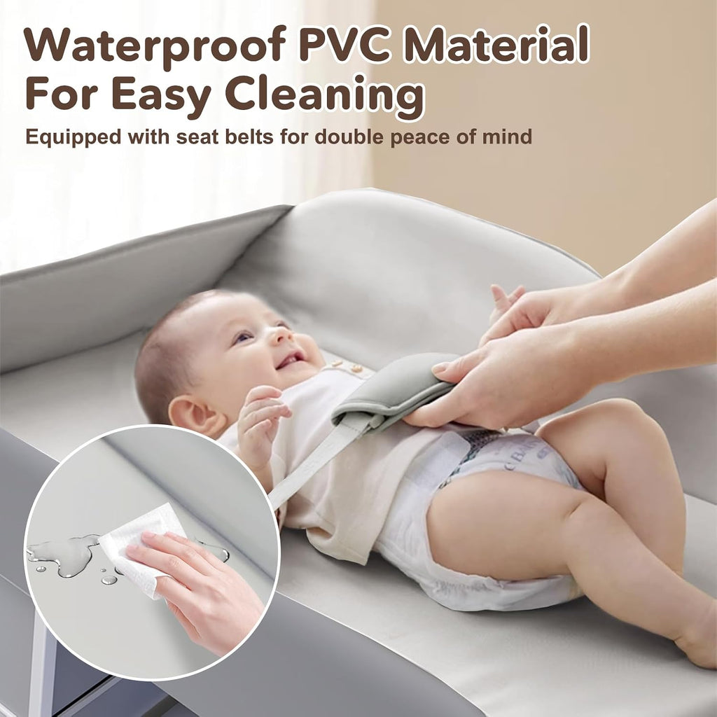 Baby Changing Table, Portable Changing Table, Diaper Changing Station with Waterproof Pad, Changing Table Dresser