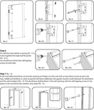 Mela 7001 | Double Swing Interior French Doors with Glass, MDF, Hardware Included, 48x80, White, Cla