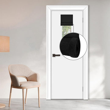 Cordless Blackout Door Curtains, Triple Layers 100% Light Blocking & UV Protect, Noiseless Adjustable Roller Shade