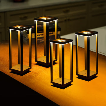 4Pack Cordless Table Lamp Rechargeable, 10" Portable Table Light