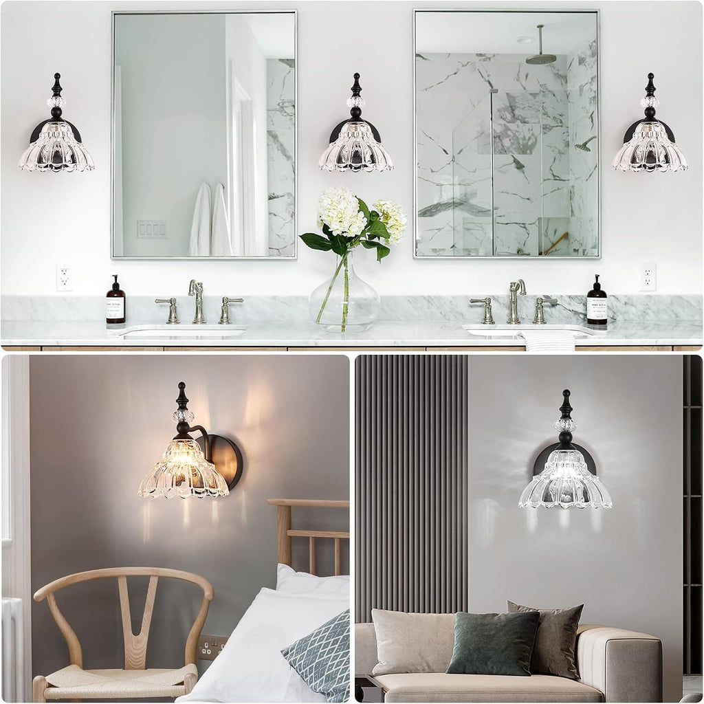 Bathroom Light Fixture Over Mirror Vanity Lighting Fixtures Matte Black Modern Wall Sconces Bathroom Hallway Living