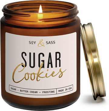 Sugar Cookie Candle, Cookie Candle - 'Sugar Cookies' Soy Candles, w/Sugar, Butter & Vanilla - Infused with Essential