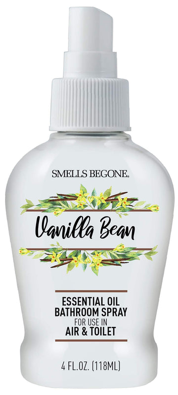 4 oz Essential Oil Bathroom Spray - Instantly Eliminate Toilet & Bathroom Odors - Air Freshener Made with Essential