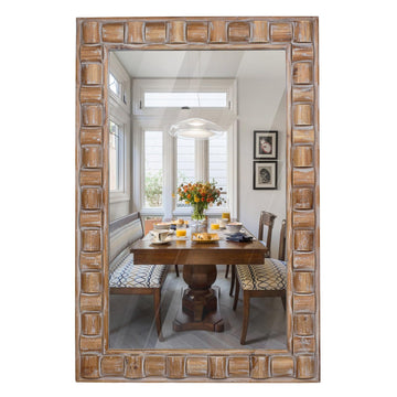36x24 Inch Rustic Rectangle Wall Mirror