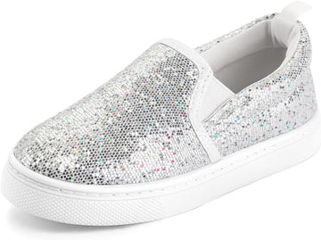 Toddler Sneakers for Girls Boys Slip On Canvas Walking Shoes