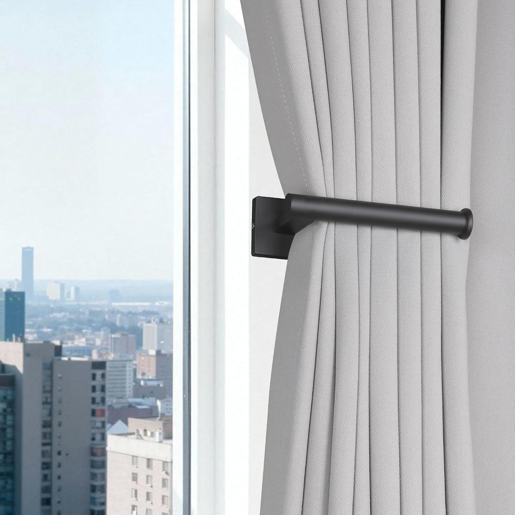 Curtain Holdbacks 2 Pack Metal Curtain Tiebacks Modern Curtain Hooks for Wall Curtain Ties Curtain Pull Backs for