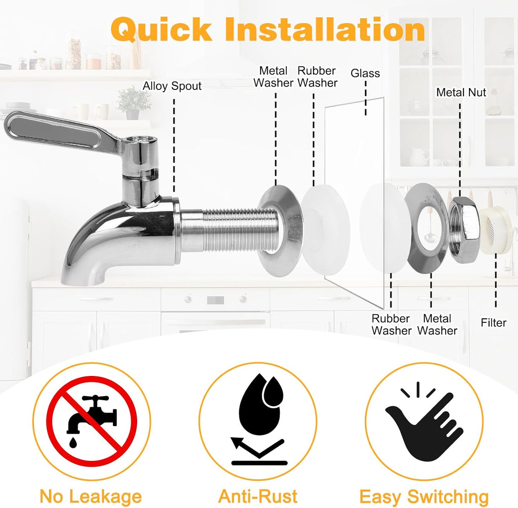 Gallon with Stand & Spout - Set of 2