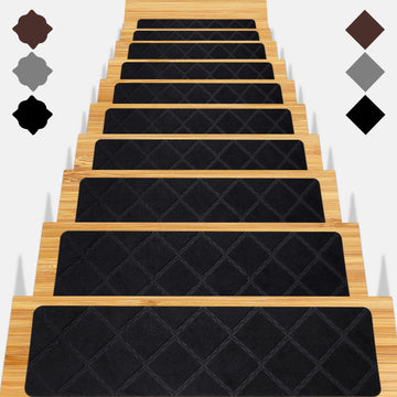 For Wooden Steps 15pcs 8x30in Non-Slip Stairs Carpet Runner