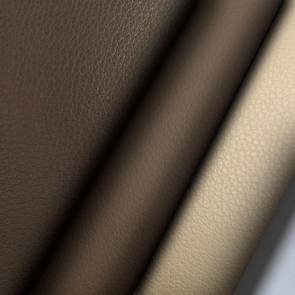 Faux Leather Fabric, 54"x36" Thick Durable Synthetic Upholstery Lychee Texture Leather Vinyl, Soft Smooth